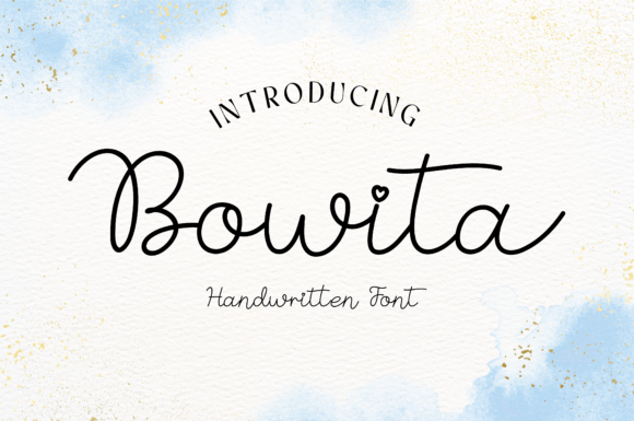 Bowita Font: The Perfect Handwritten Typeface for Crafters
