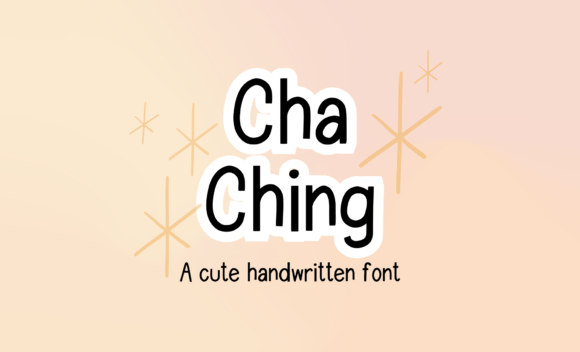 Cha Ching: A Playful Handwritten Font for Modern Web Design