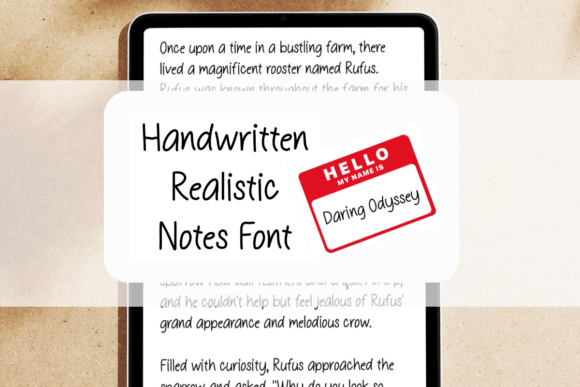 Daring Odyssey: The Handwritten Font for Bold Brand Stories