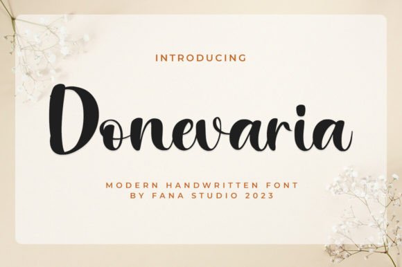 Donevaria: A Script Font for Editorial Impact