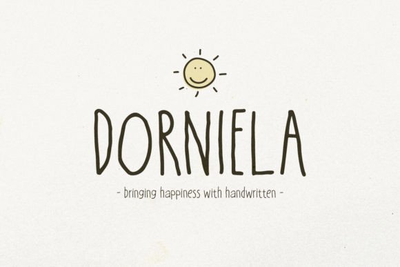 Dorniela Font: The Whimsical Typeface for Handmade Brands