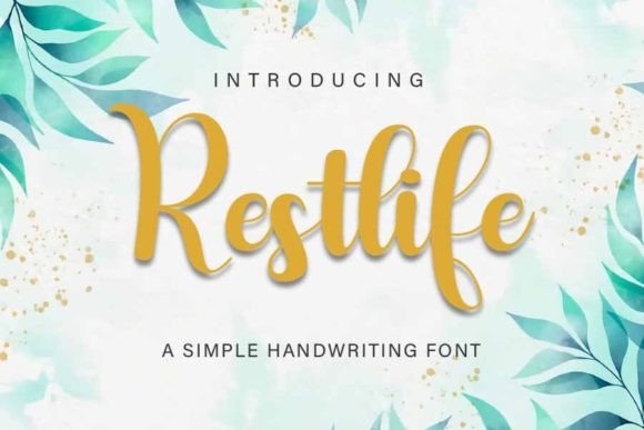 Restlife: A Bold Script Font for Modern Editorial Design