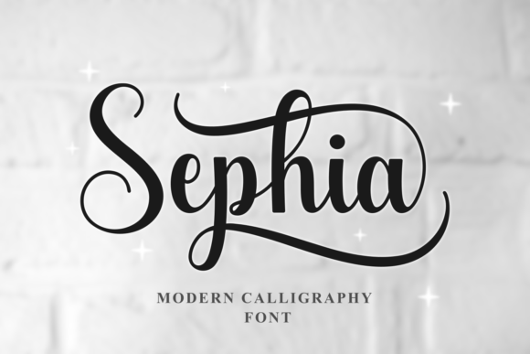 Sephia: A Modern Script Typeface for Editorial Elegance