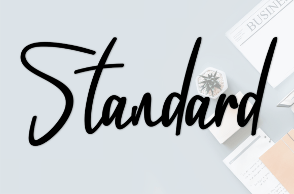 Standard Font: The Elegant Handwritten Typeface for Crafters