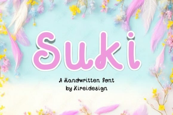Suki: A Curvy Script Typeface for Editorial Design