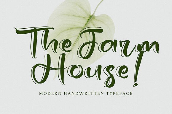 The Farm House Font: A Script for Elegant Editorial Design