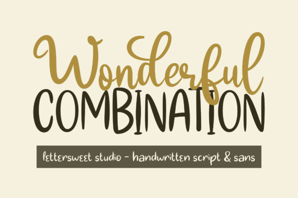 Wonderful Combination Font for Authentic Brand Identity